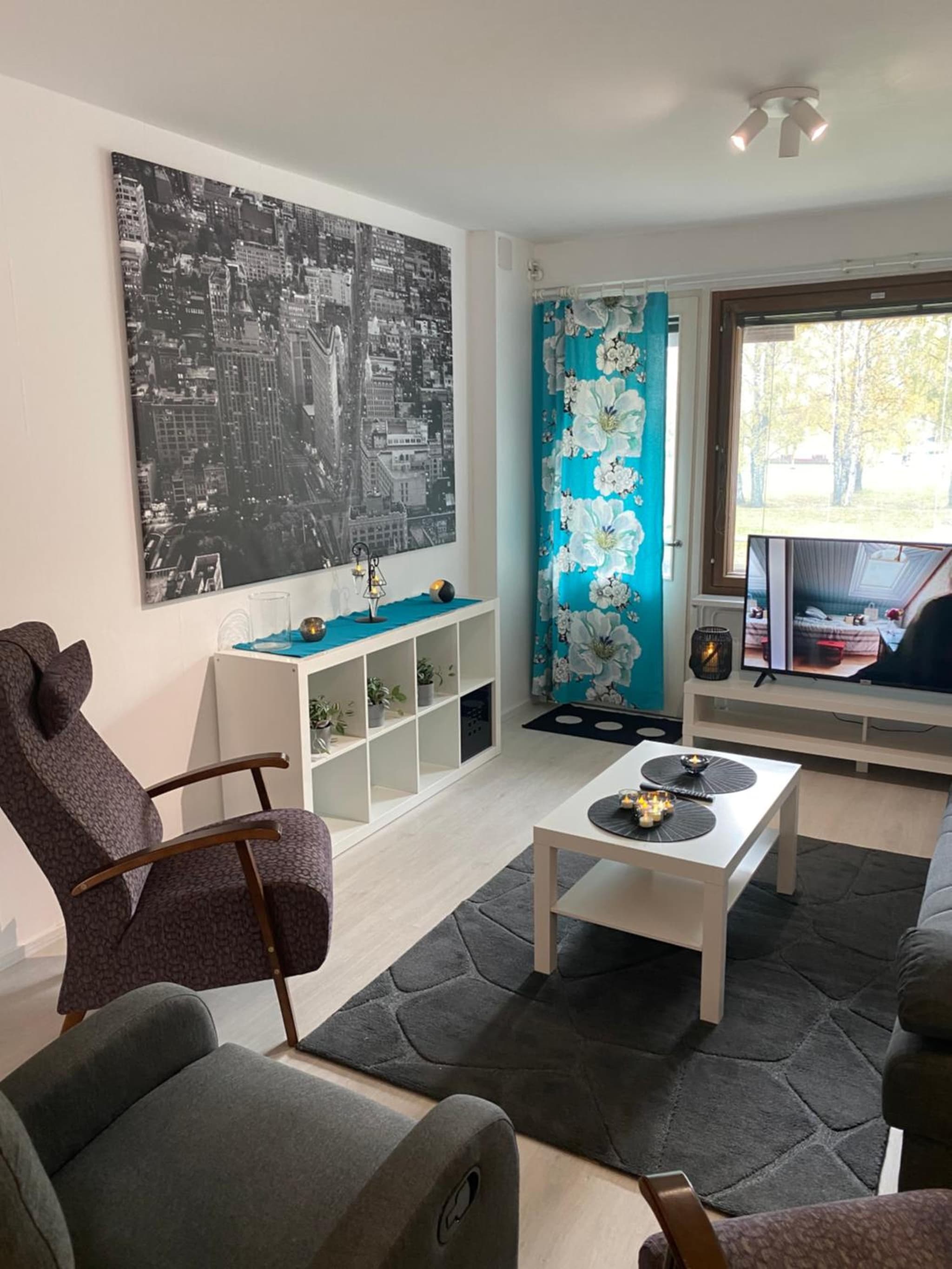 Kemiapartments city ll, near snowcastle, 3 rooms, kitchen , glazed balc FREE PARK and HEAT PLUG
