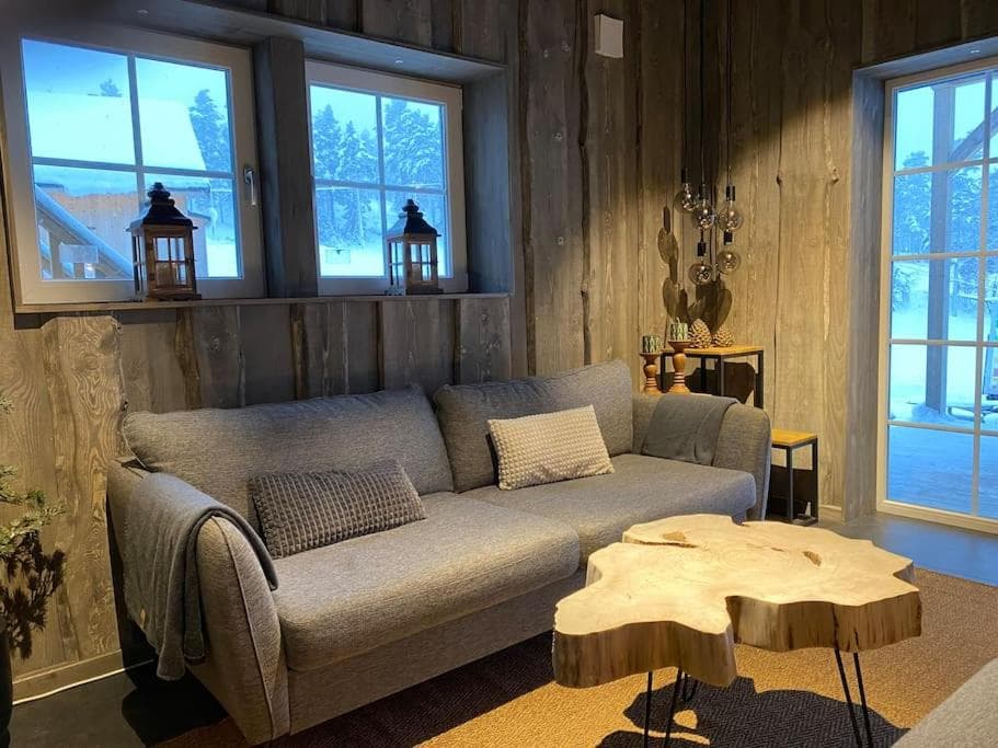 Modern Stuga med Ski Lodge känsla photo 9