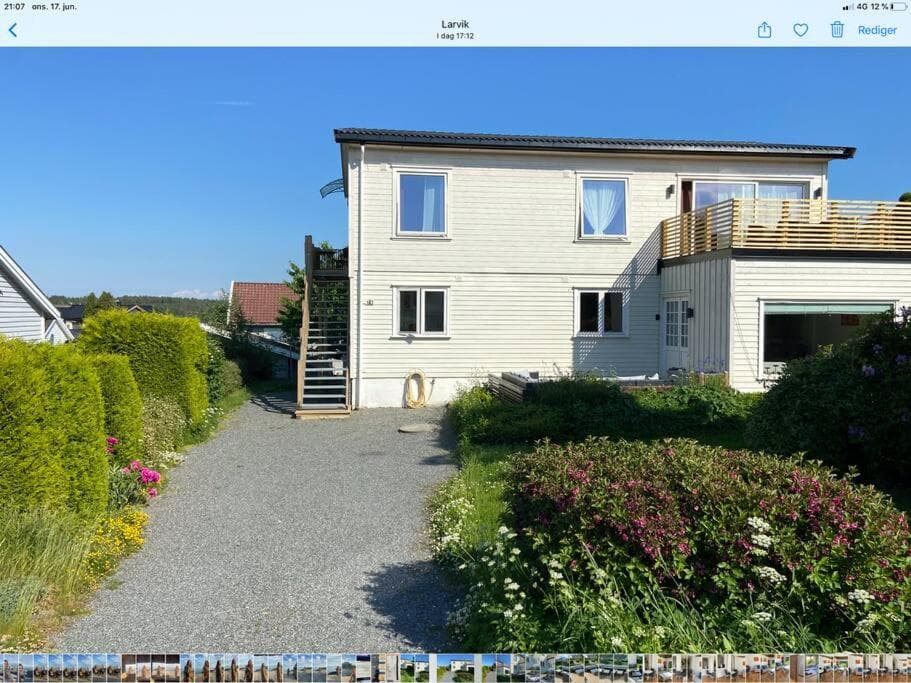 Lys og trivelig leilighet i Larvik