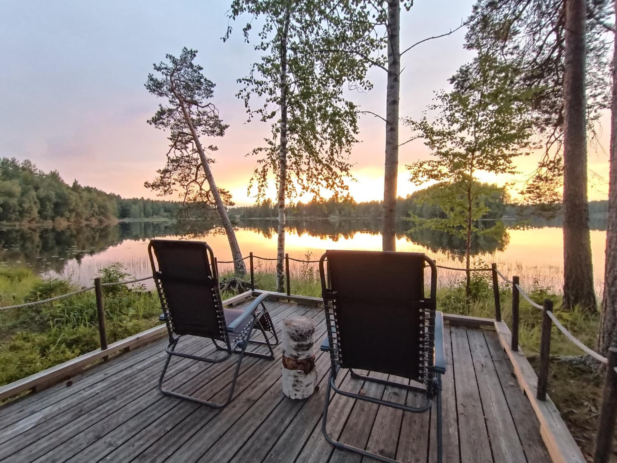 Hirsihuvila yksityisessä niemessä Petäjävedellä photo 9