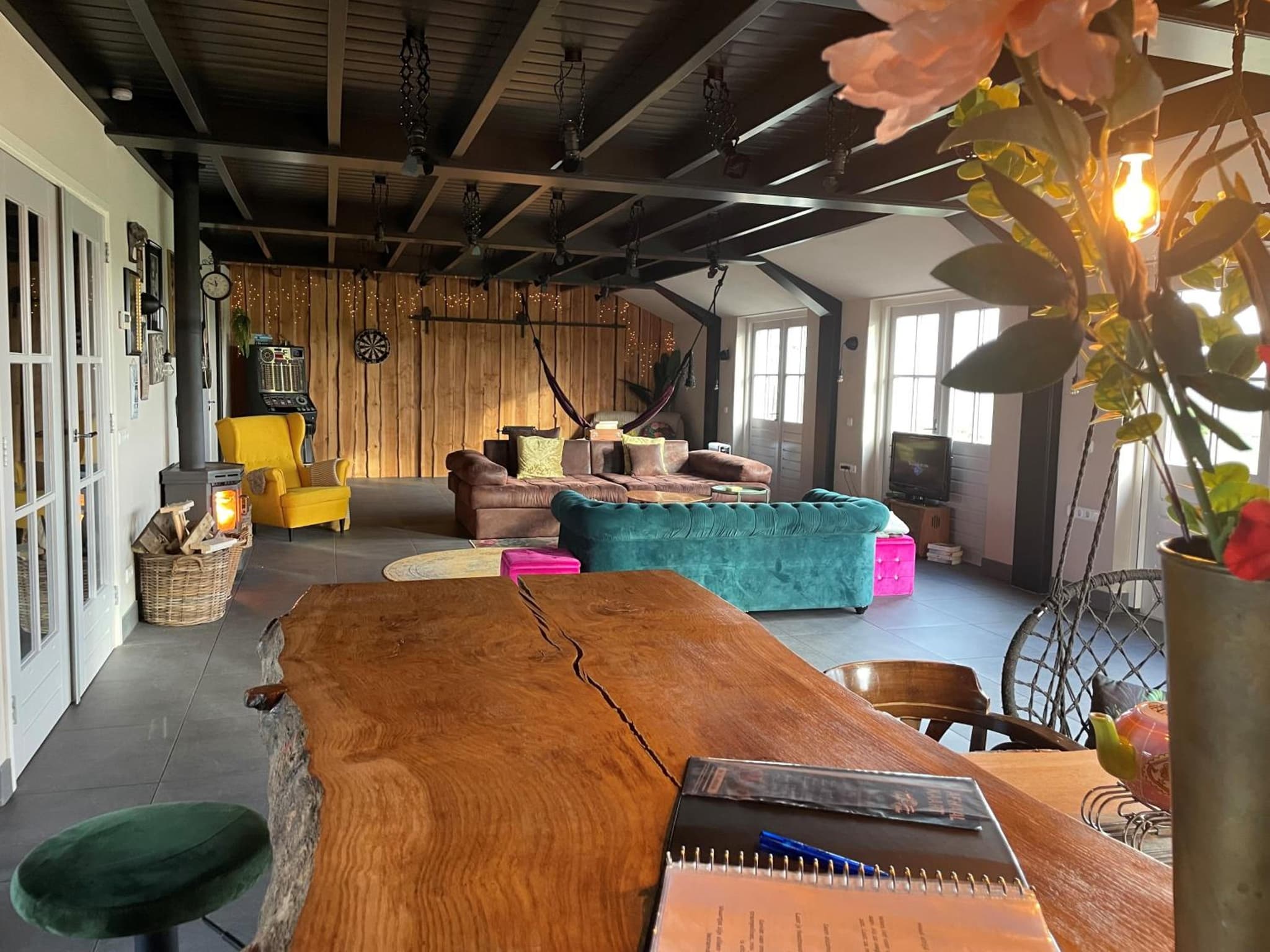 Wellness tussen loslopende alpacas