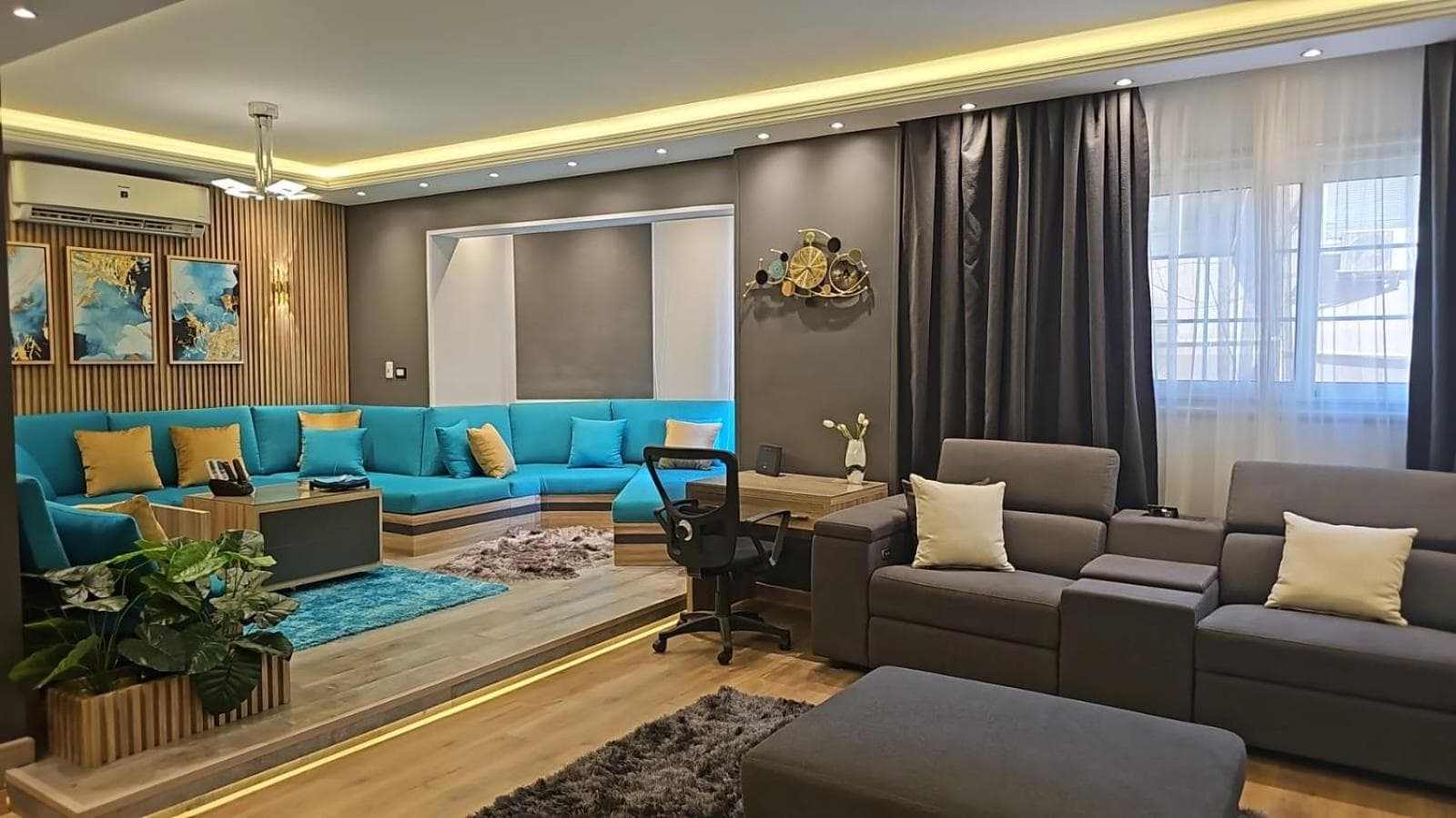 Luxury partial Nile view Maadi Cairo apartment شقة فاخرة إطلالة جزئية على النيل بالمعادي القاهرة photo 4
