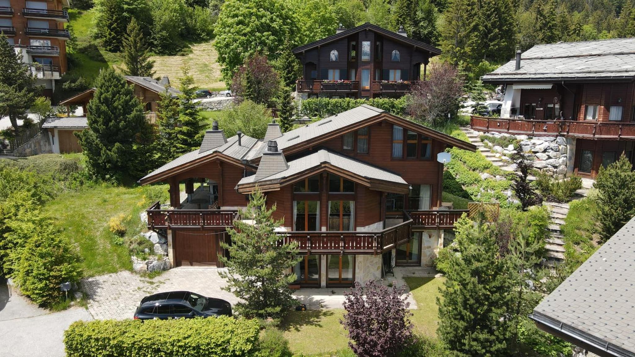 Grand chalet au centre