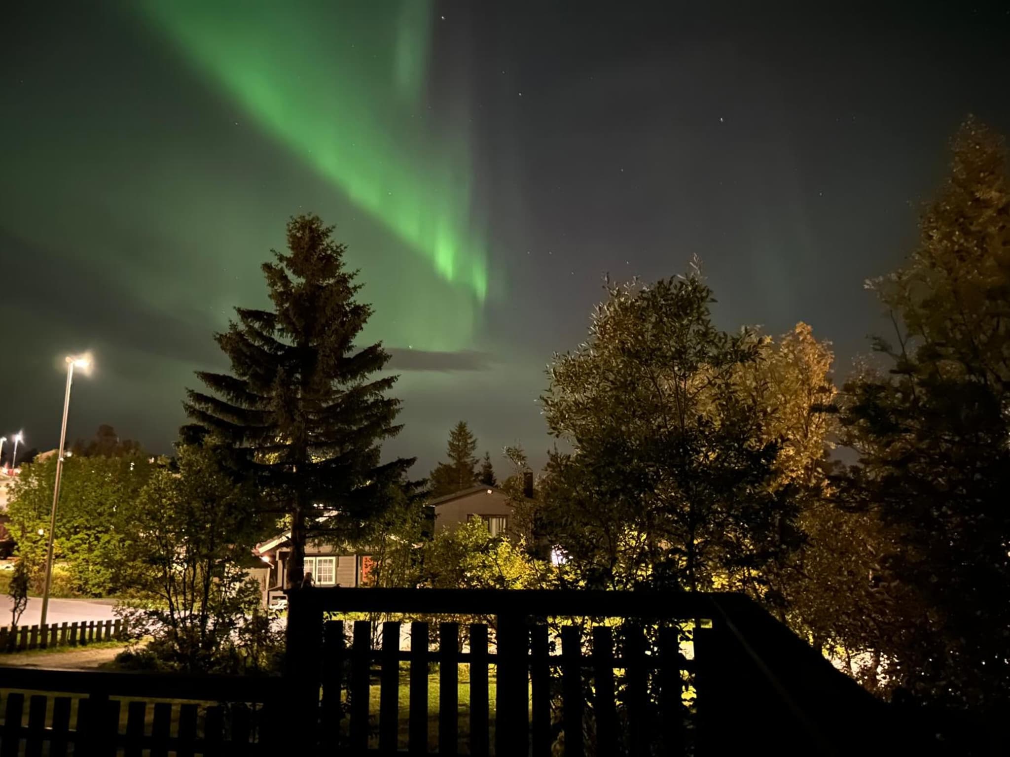 House in the lights and Aurora photo 6