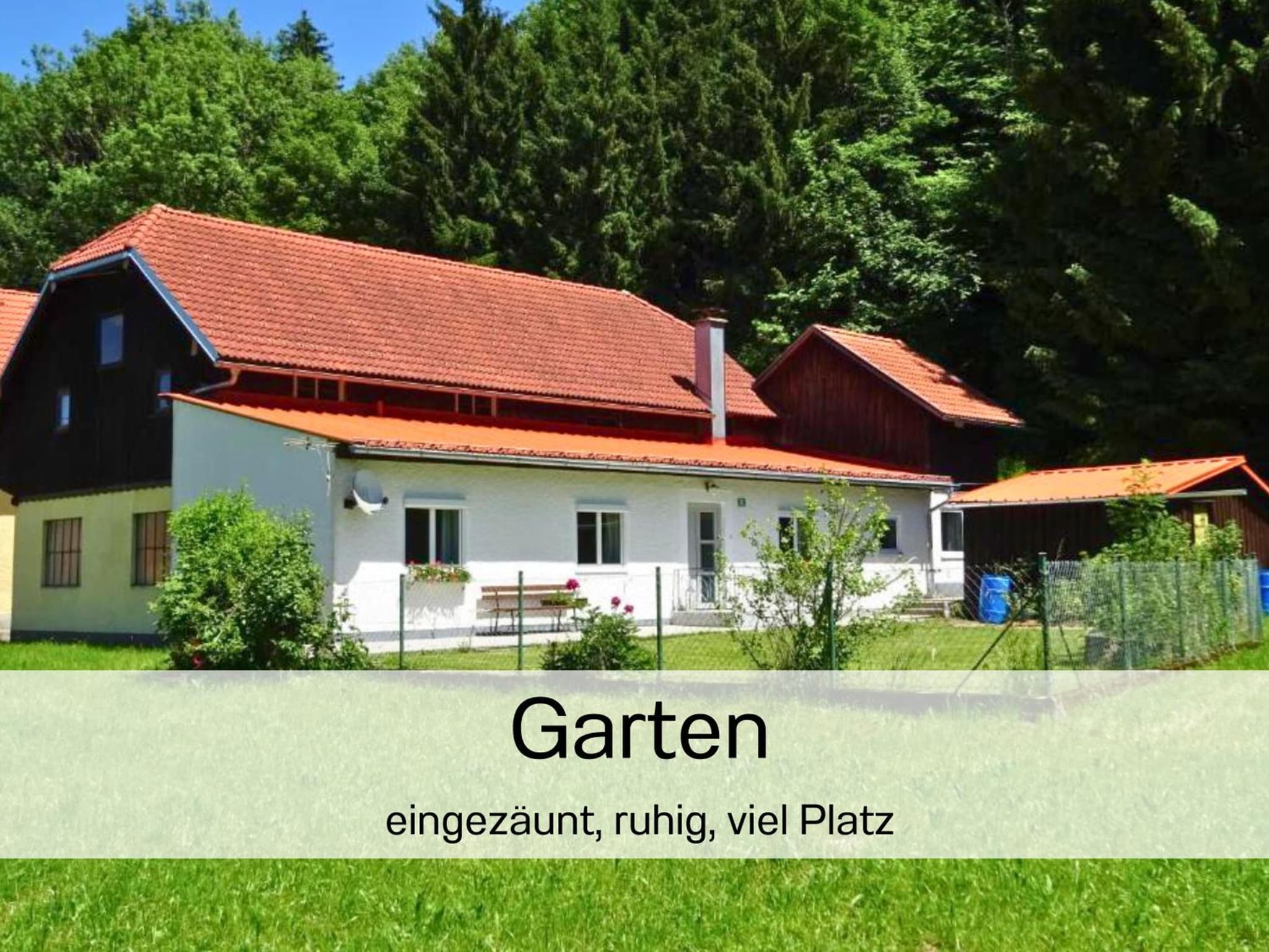 Haus im Grünen, Ruhe, großer eingezäunter Garten - ideal für Familien und Hunde