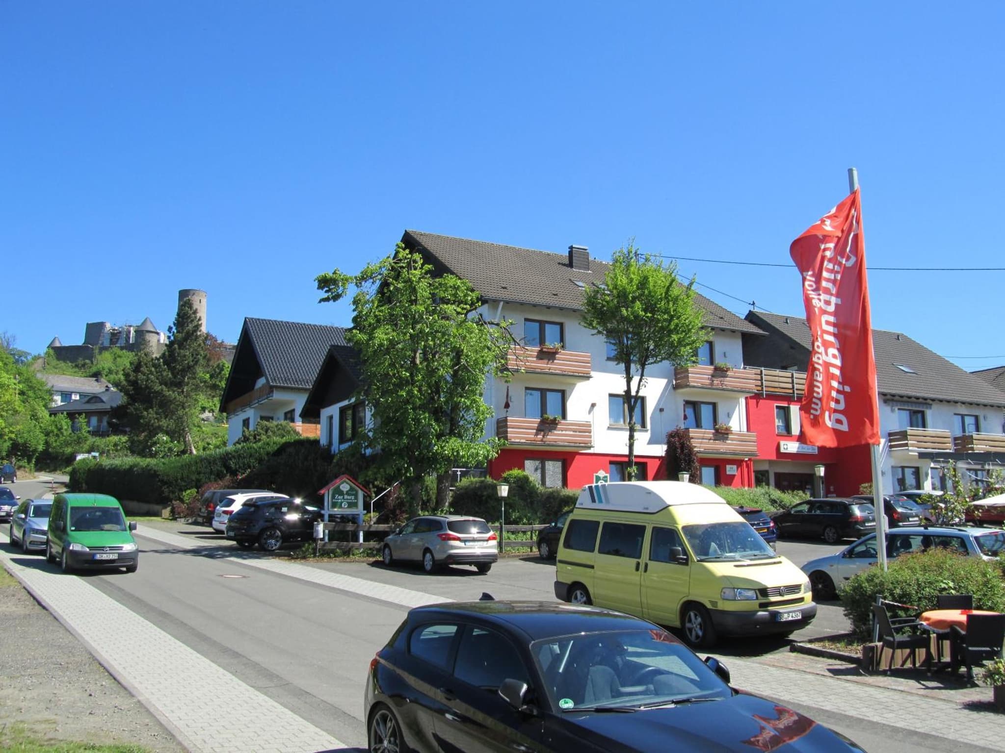 Hotel zur Burg Nürburg Large car park
