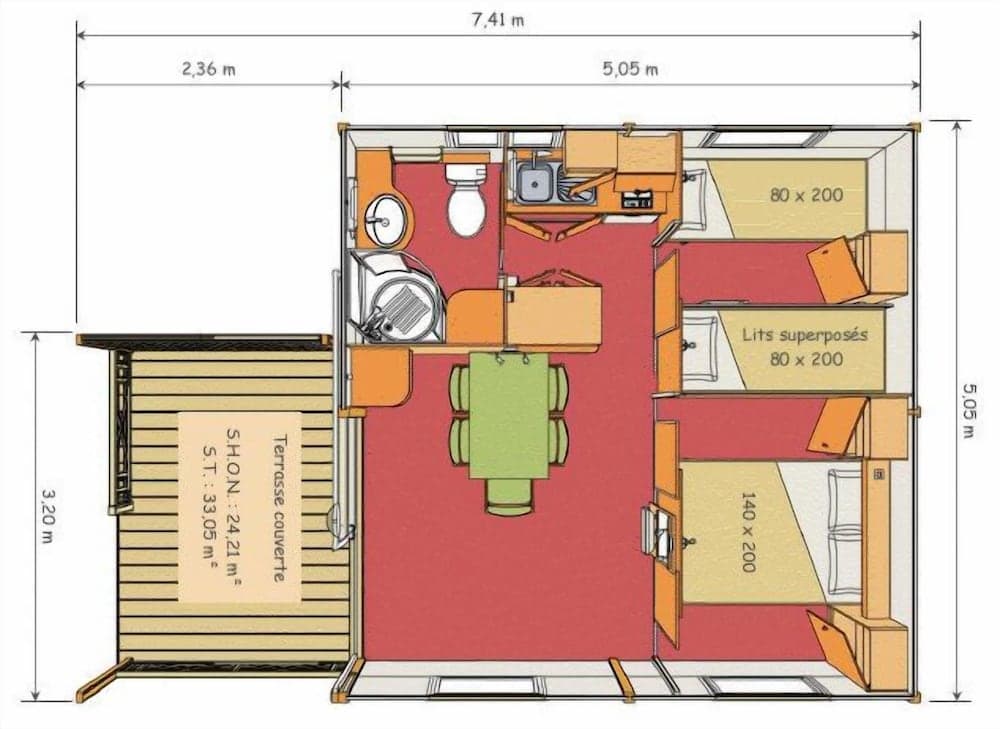 Chalet, 2 Bedrooms (Marina)